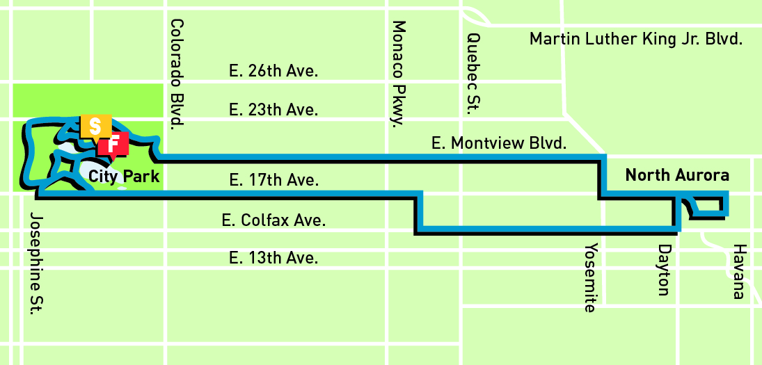 2015_HalfMarathonRoute_Map Denver Colfax MarathonDenver Colfax Marathon