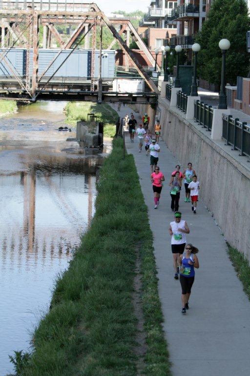 large marathon, river running, bridges, colfax marathon course, larger denver marathon