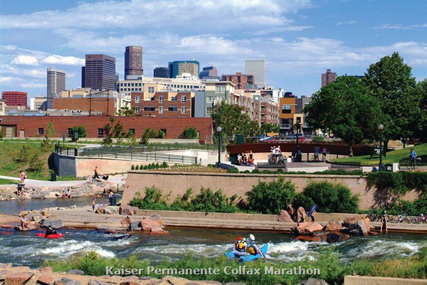 confluence, marathon, colfax, denver lofts, denver skyline, kayak