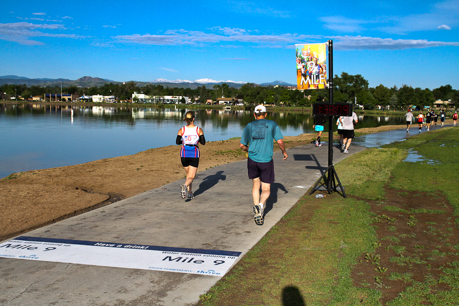 sloans lake, mile marker, colfax marathon