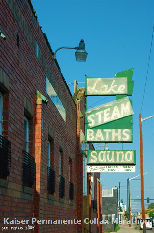 lake steam baths, colfax avenue, colfax marathon